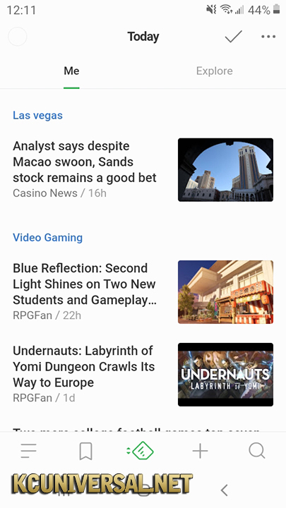 Feedly article layout