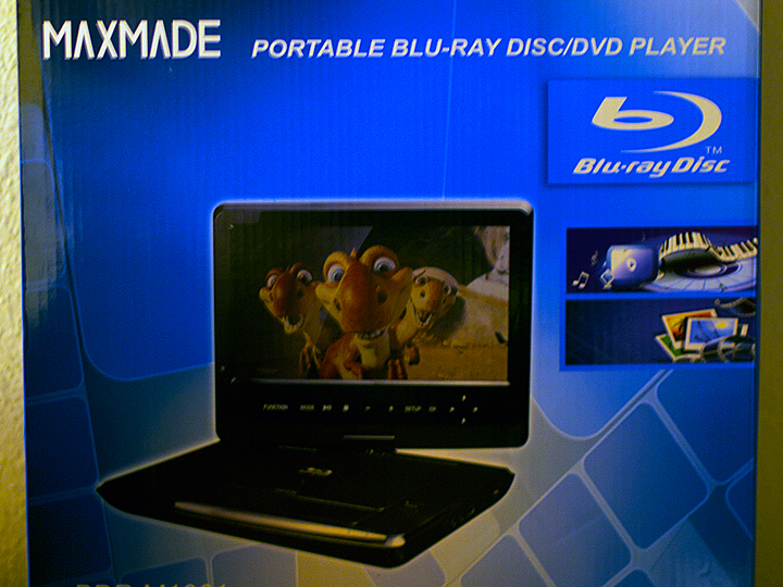 MAXMADE Portable Blu-ray Disc/DVD Player (BDP-M1061)