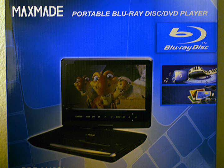 MAXMADE Portable Blu-ray Disc/DVD Player (BDP-M1061)