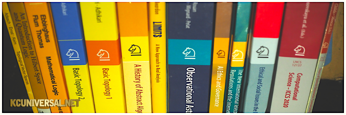 Food For the Saints blog post: On Collecting, featuring Kris Caballero's nonfiction academic book collection, these ones published by Springer.