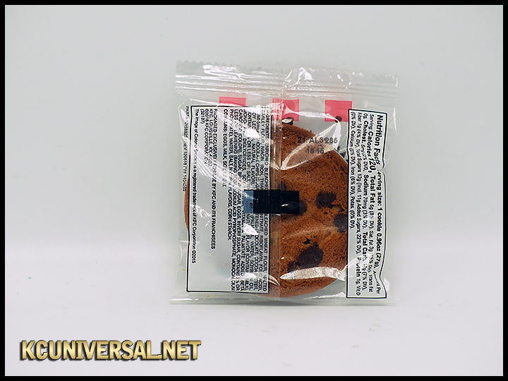 Kentucky Fried Chicken Colonel's Chocolate Chip Cookie (back)