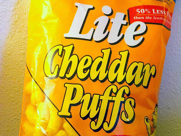 Little Bear Snack Foods: Lite Cheddar Puffs
