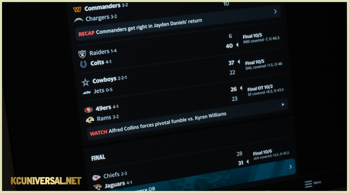 Week 05 featuring scores from the Yahoo! Sports app!