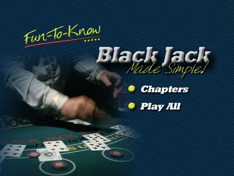 Black Jack Made Simple DVD menu