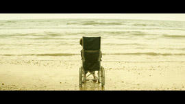 Stephen Hawking at the beach