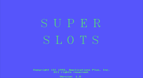 Super Slots title screen