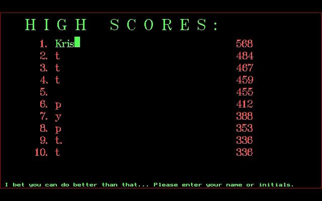 The Hi Score standings