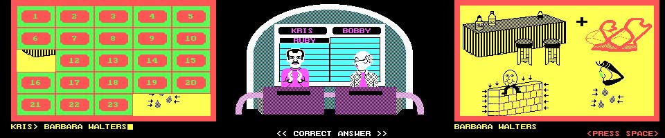 Classic Concentration (DOS) - I win the game!