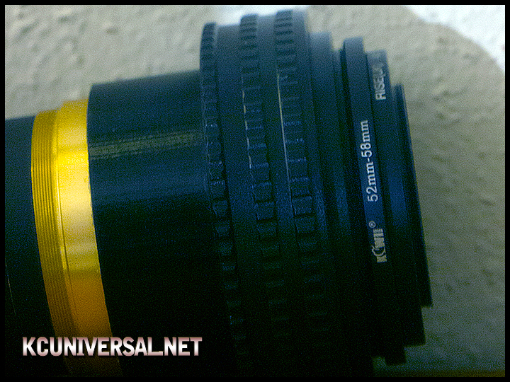 ISCO 75mm cinema lens manual focus rings and mount threads